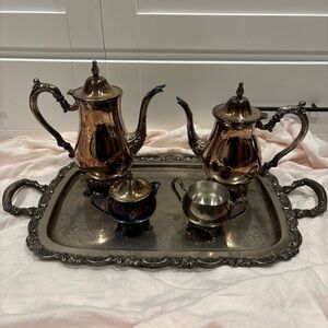 Vintage 6 piece Silver Tea Set